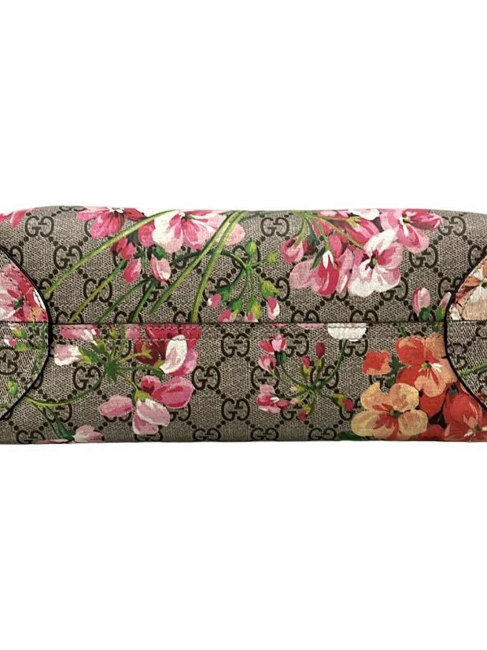 GUCCI GG Blooms 372613 Gray Bordeaux Multi PVC Leather - Tote Bag - Picture 6 of 15